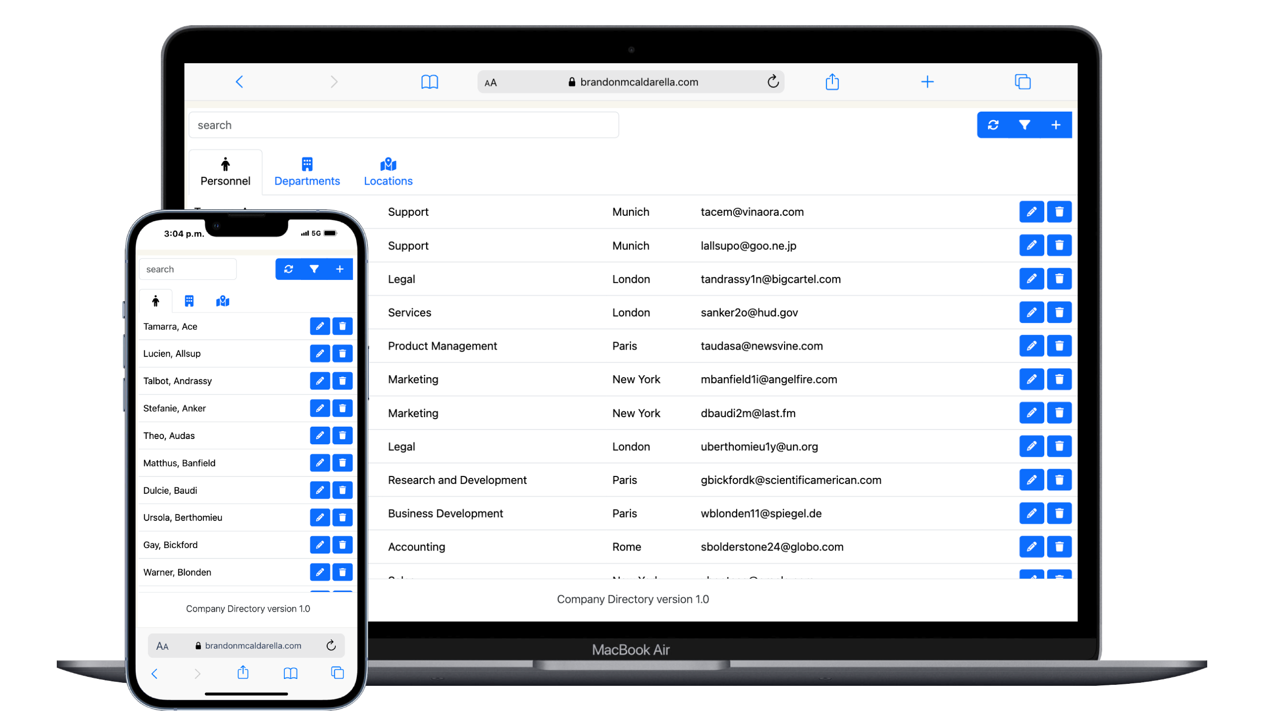 Company Directory